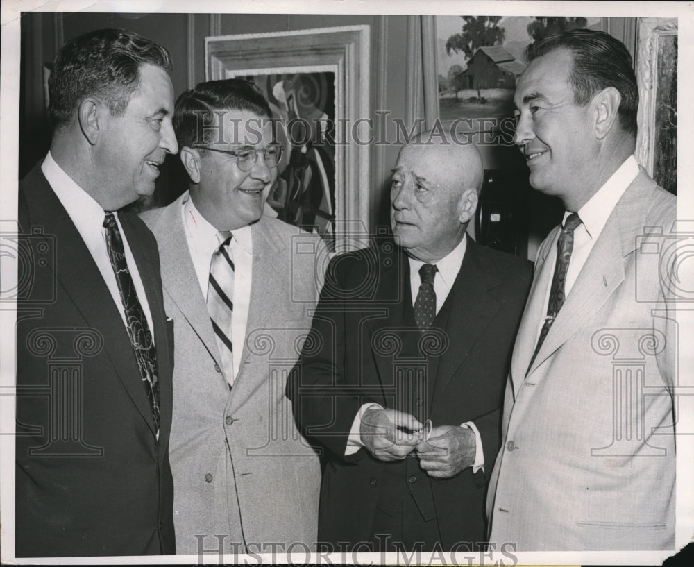 1951 Press Photo Sam Rayburn, William Marland and Lawrence Wetherby - nee31680