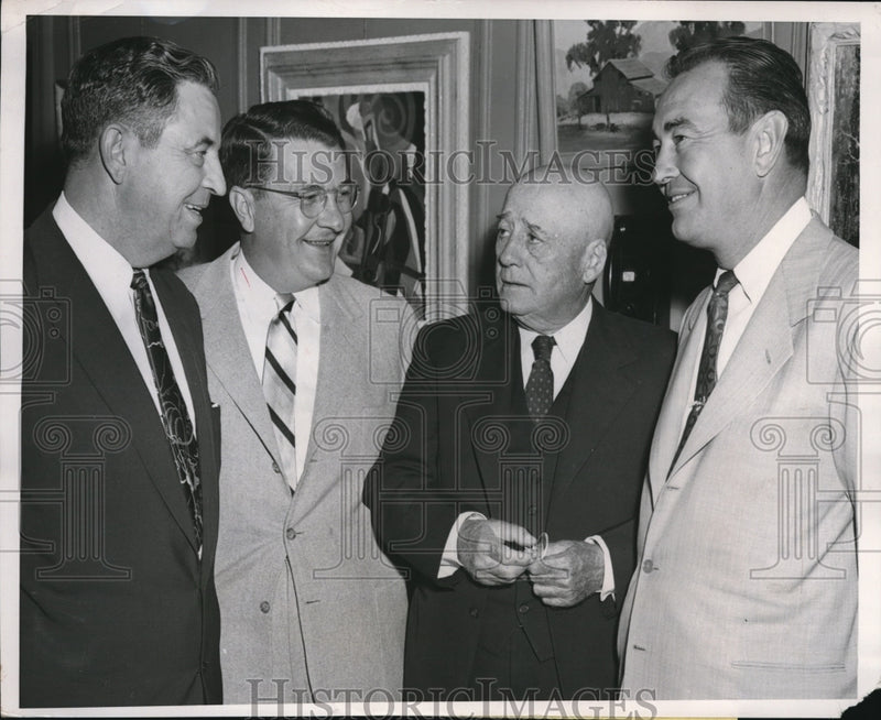 Load image into Gallery viewer, 1951 Press Photo Sam Rayburn, William Marland and Lawrence Wetherby - nee31680
