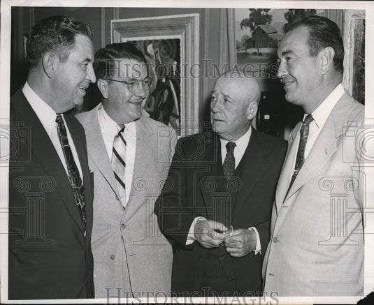 1951 Press Photo Sam Rayburn, William Marland and Lawrence Wetherby - nee31680