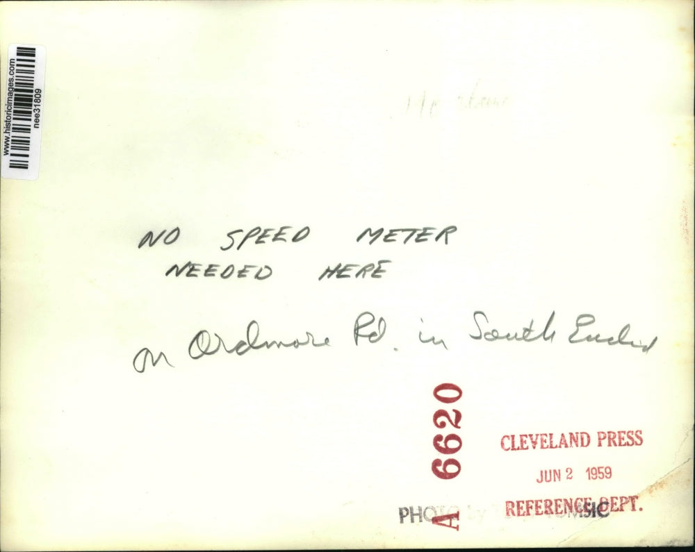 1959 Press Photo Flooding at Ardmore Road in South Euclid - nee31809