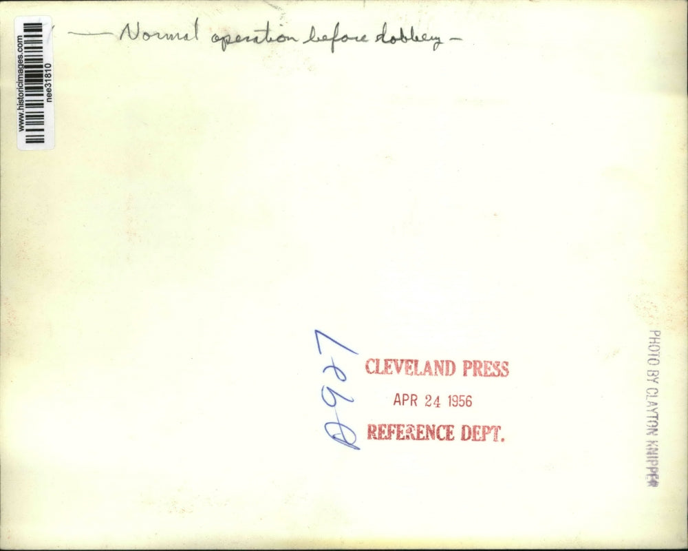 1956 Press Photo Business in Normal Operation Before Robbery - nee31810