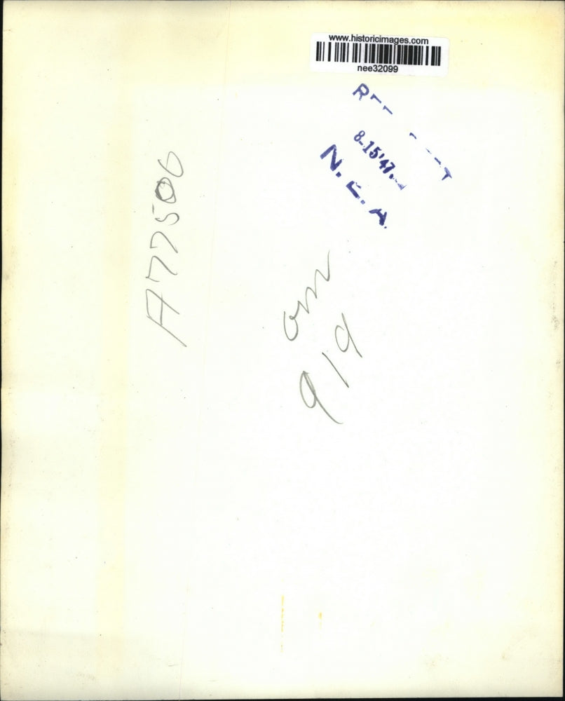 1947 Press Photo Virgil Manning inside the Waurika Jail looking at the outside