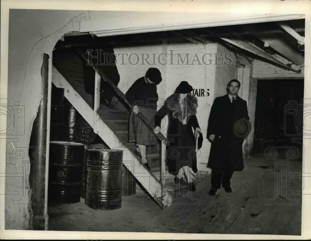 1941 Press Photo The stretcher entrance at the City Hospital out patient div.