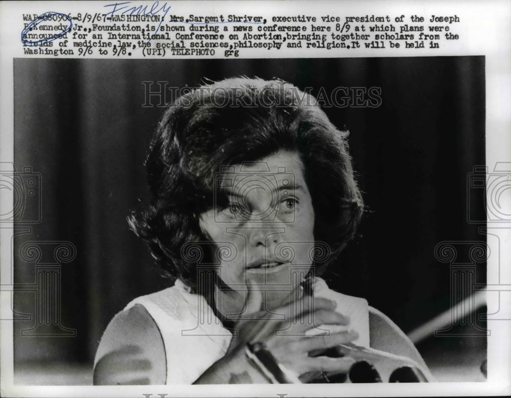 1970 Press Photo Mrs. Shriver, executive vice president of J. Kennedy Foundation