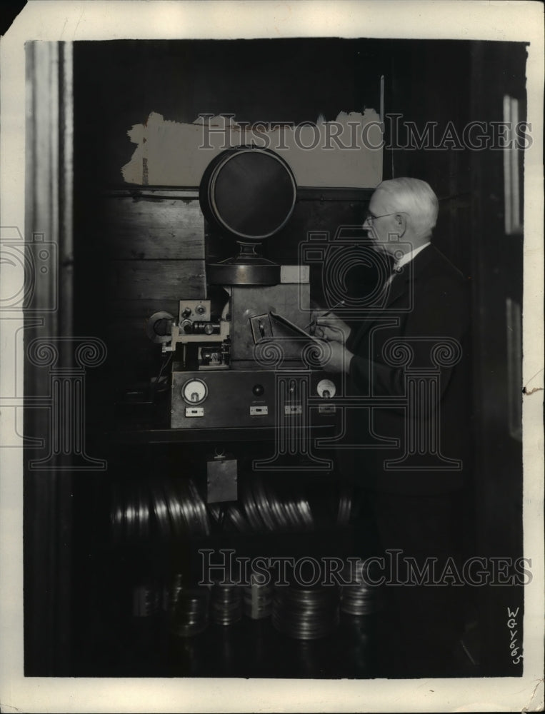 1931 Press Photo Film Recording & Reproducing Equipment of WGY