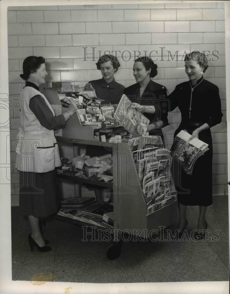 1953 Press Photo Mrs William Howell, Mrs Griffin, Mrs Brunner & Mrs Wille