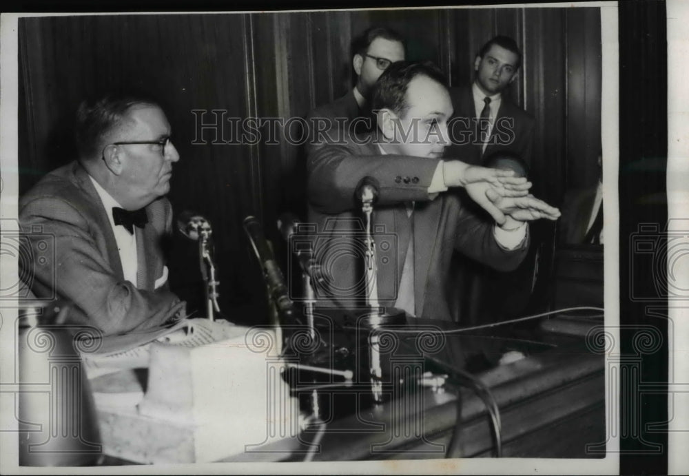 1959 Press Photo Control tower operator,James L.Harold cause death to 11 persons- Historic Images