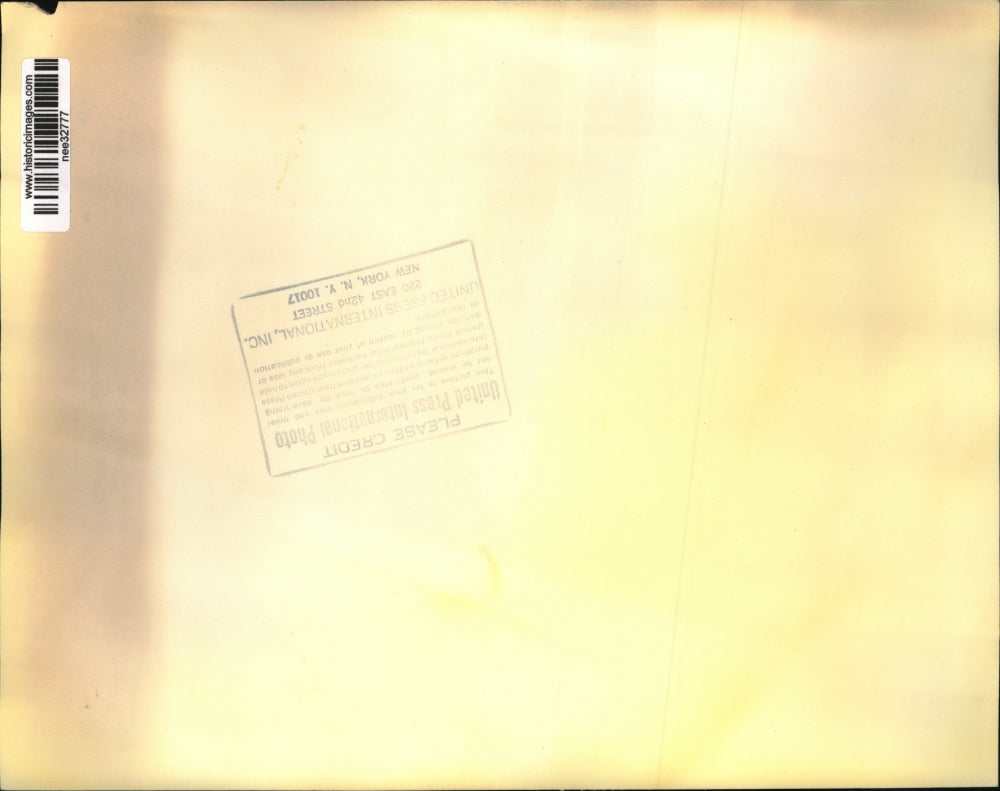 Press Photo A.C. Stone stand with deer in way of airport construction, Texas