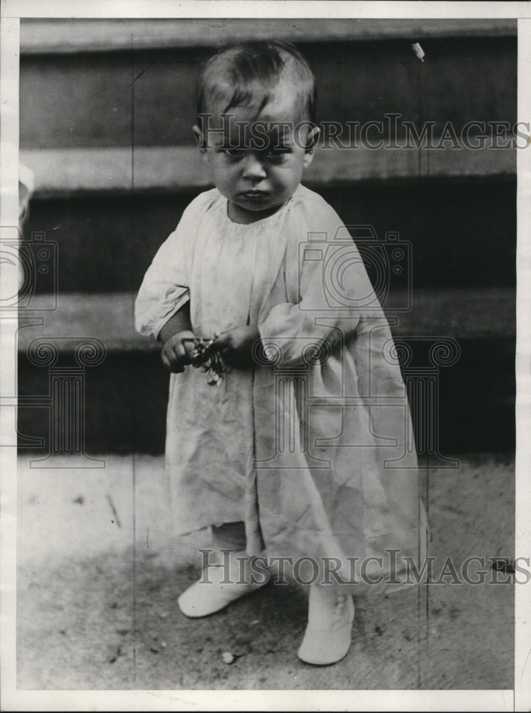 1932 Press Photo Baby Anastasia Smith, Involved in Hospital Baby Mix-Up