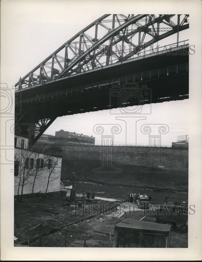 1943 Press Photo Detroit Superior High Level Bridge