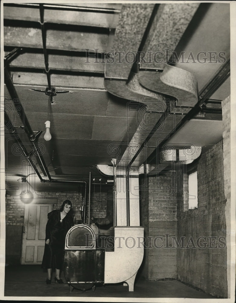 1934 Press Photo of a Holland air conditioning unit.