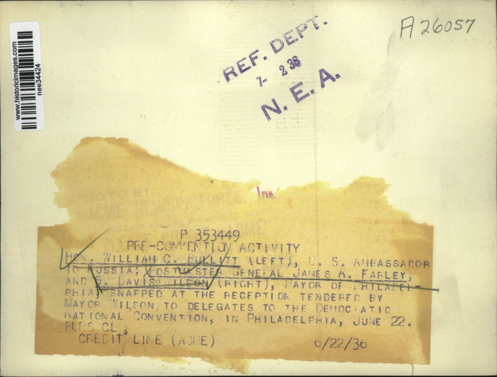 1936 Press Photo of of the Democratic National convention in Philadelphia