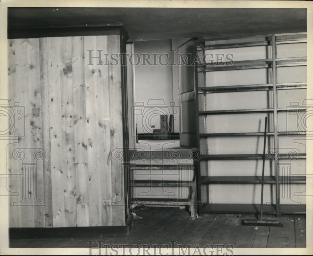 1927 Press Photo City Jail Shelves - Historic Images