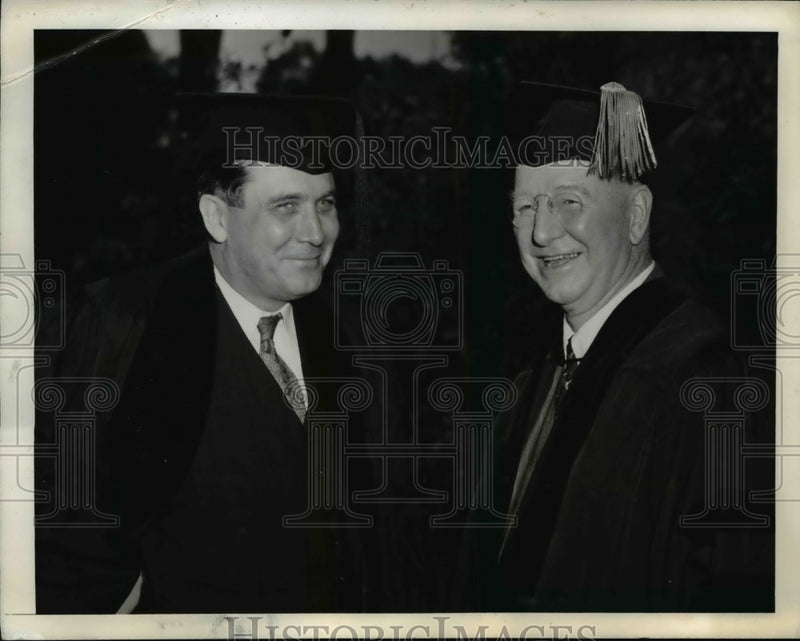 Load image into Gallery viewer, 1941 Press Photo Wendell Willkie &amp; Secretary of the Navy Frank Knox - nee34857
