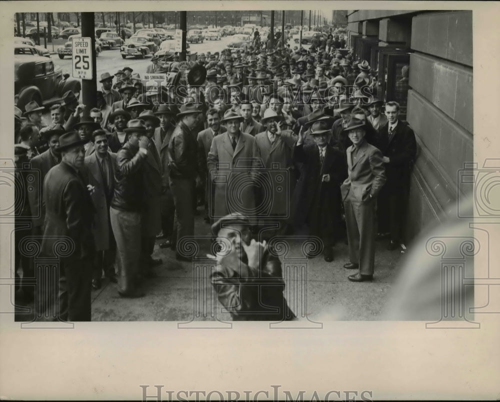 1950 Press Photo Cleveland Transit Strike - nee35034