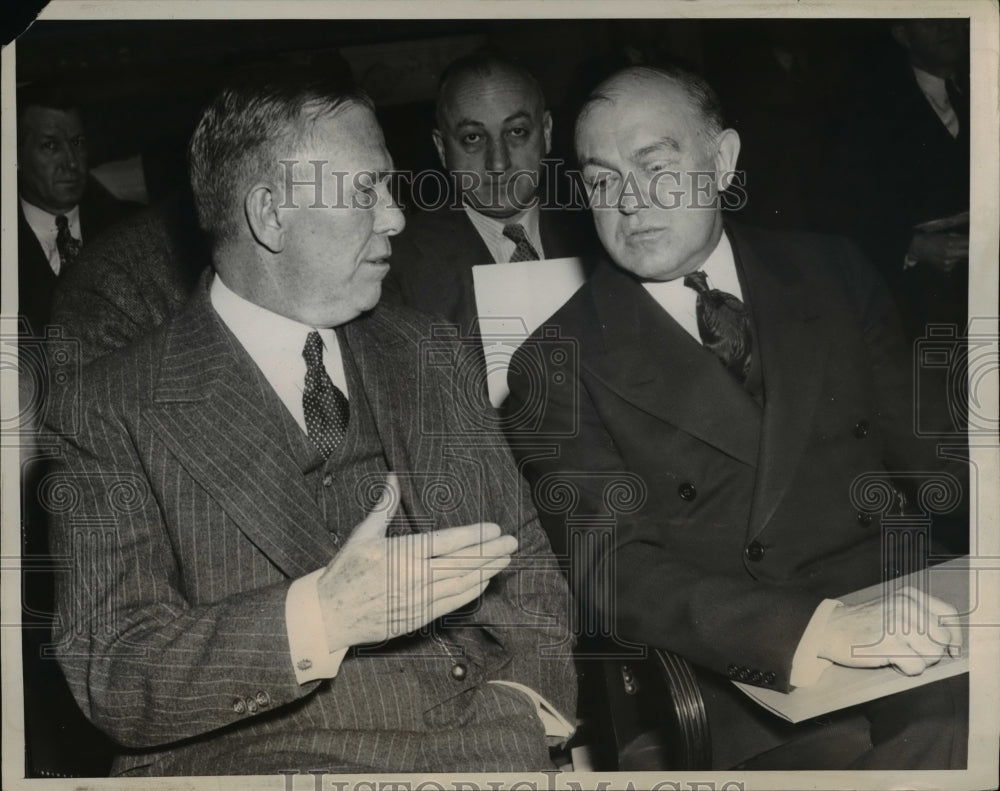 1940 Press Photo Chief of Staff General George Marshall & Sec of War Woodring