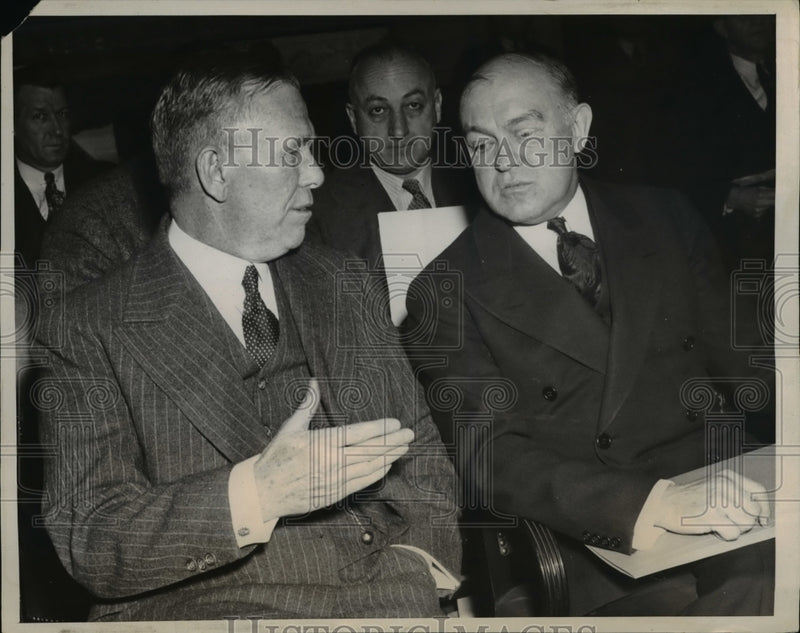 Load image into Gallery viewer, 1940 Press Photo Chief of Staff General George Marshall &amp; Sec of War Woodring
