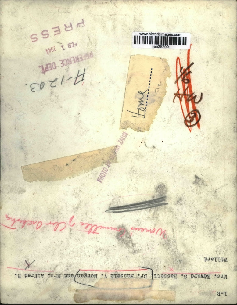 1944 Press Photo Women's Committee of Cleveland Orchestra - nee35299