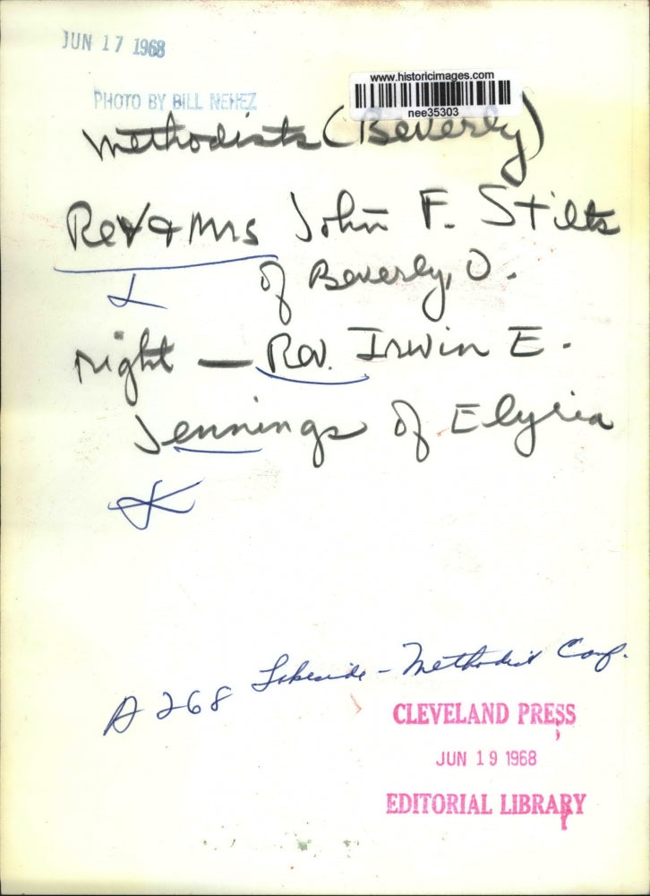 1968 Press Photo Members of Lakeside Methodist Corp - nee35303