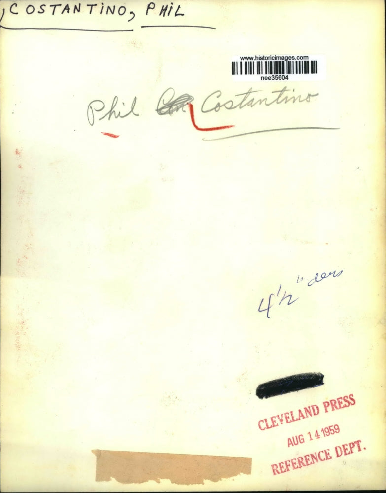 1959 Press Photo of Phil Constantino.