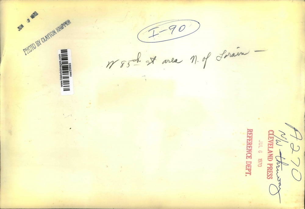 1970 Press Photo I-90 in Ohio - nee35693