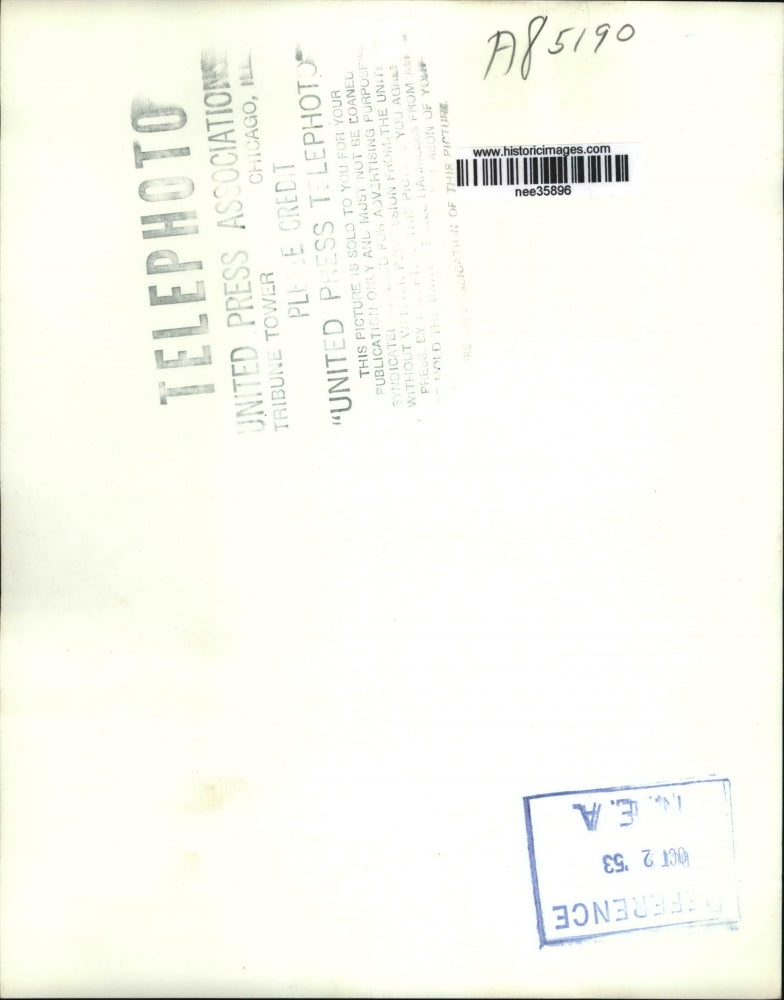 1953 Press Photo Mrs. Edith Veale with baby Cheryl Ann after the accident