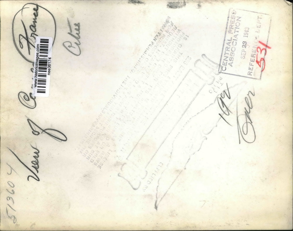 1943 Press Photo View of France - nee36174