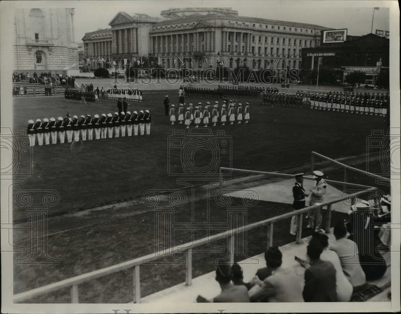 Load image into Gallery viewer, 1934 Press Photo The Women's Drill Teams compete at Conclave in San Francisco
