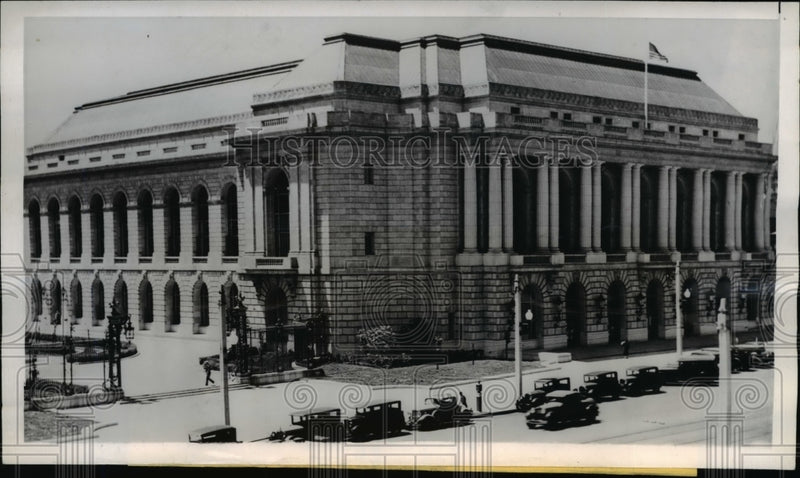 Load image into Gallery viewer, 1945 Press Photo Veterans War Emorial Building United Nations Conference
