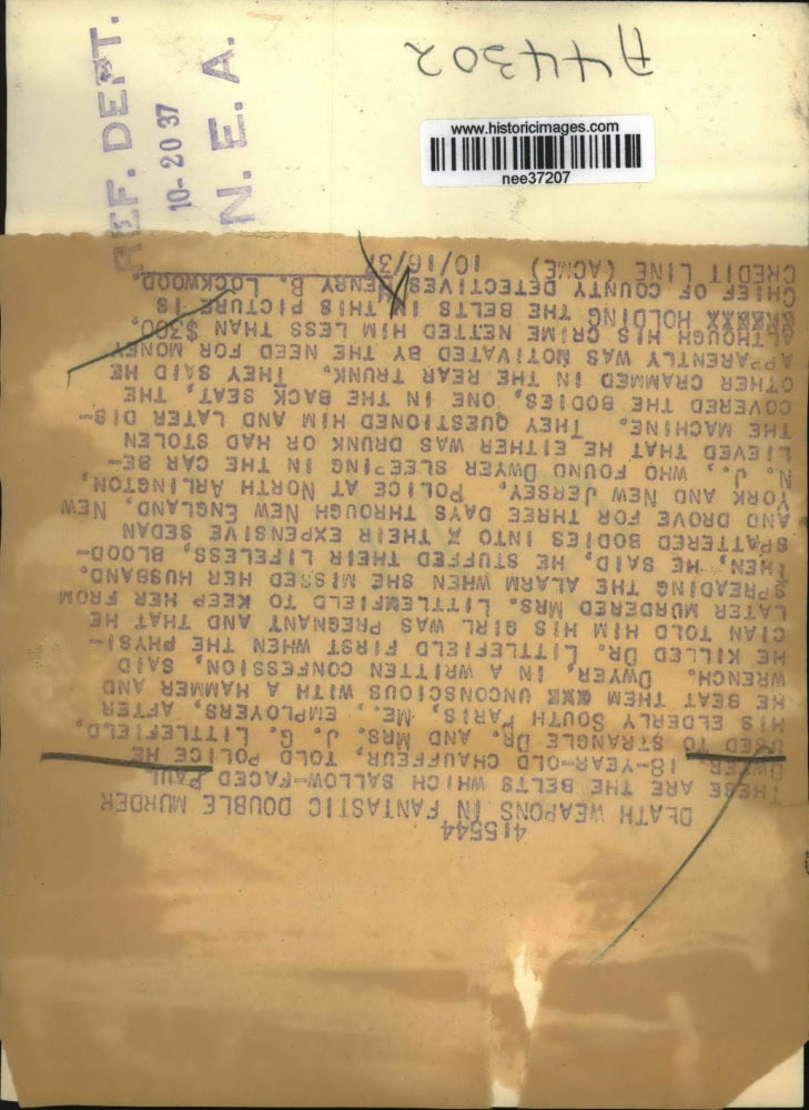 1937 Press Photo Trial of Paul Dwyer Confessed Murderer of Dr & Mrs Littlefield