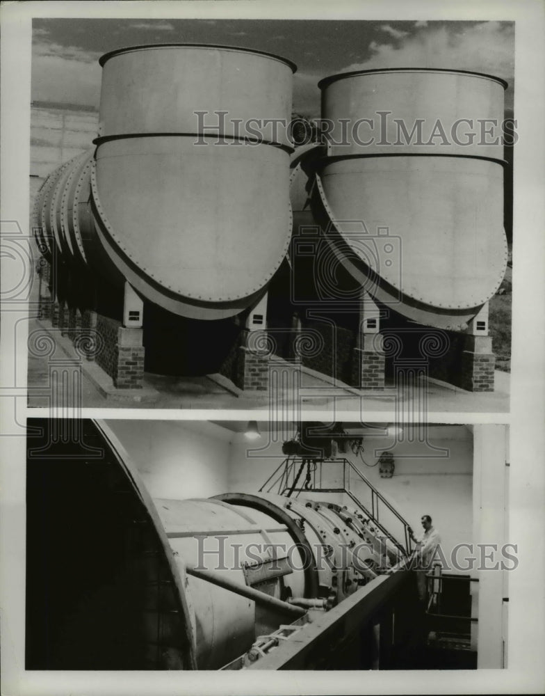 1956 Press Photo Supersonic Silencer Testbed Housing Made in England