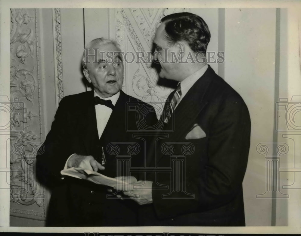 1938 Press Photo Senator George Norris and Senator Sherman Minton - nee37649