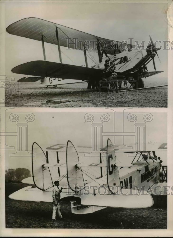 1926 Press Photo Hercules Type De Haviland Plane Which Will Be Flown In Africa- Historic Images
