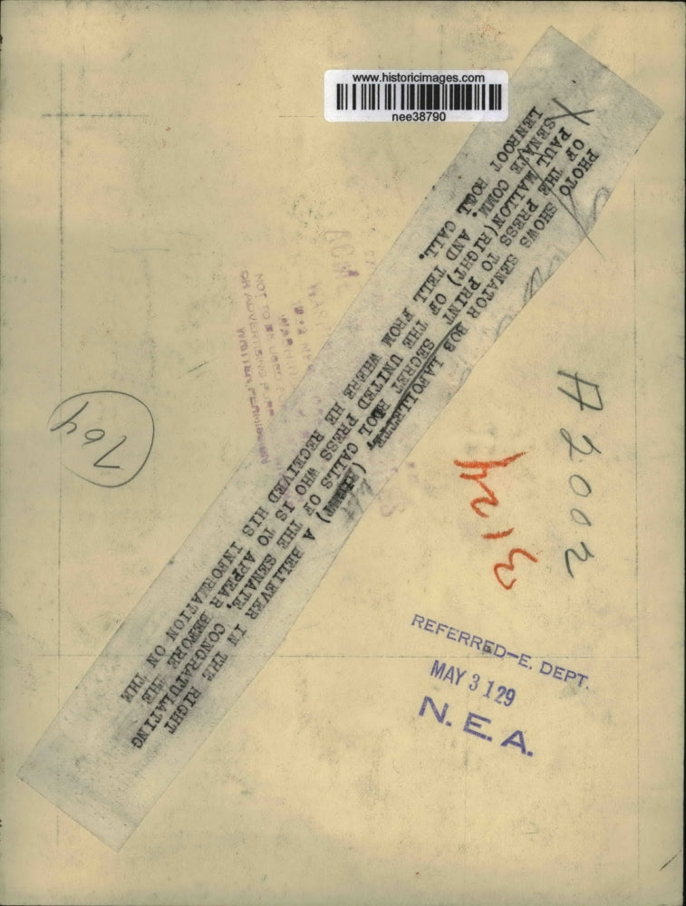 1929 Press Photo Senator Robert La Follette & Paul Mallon