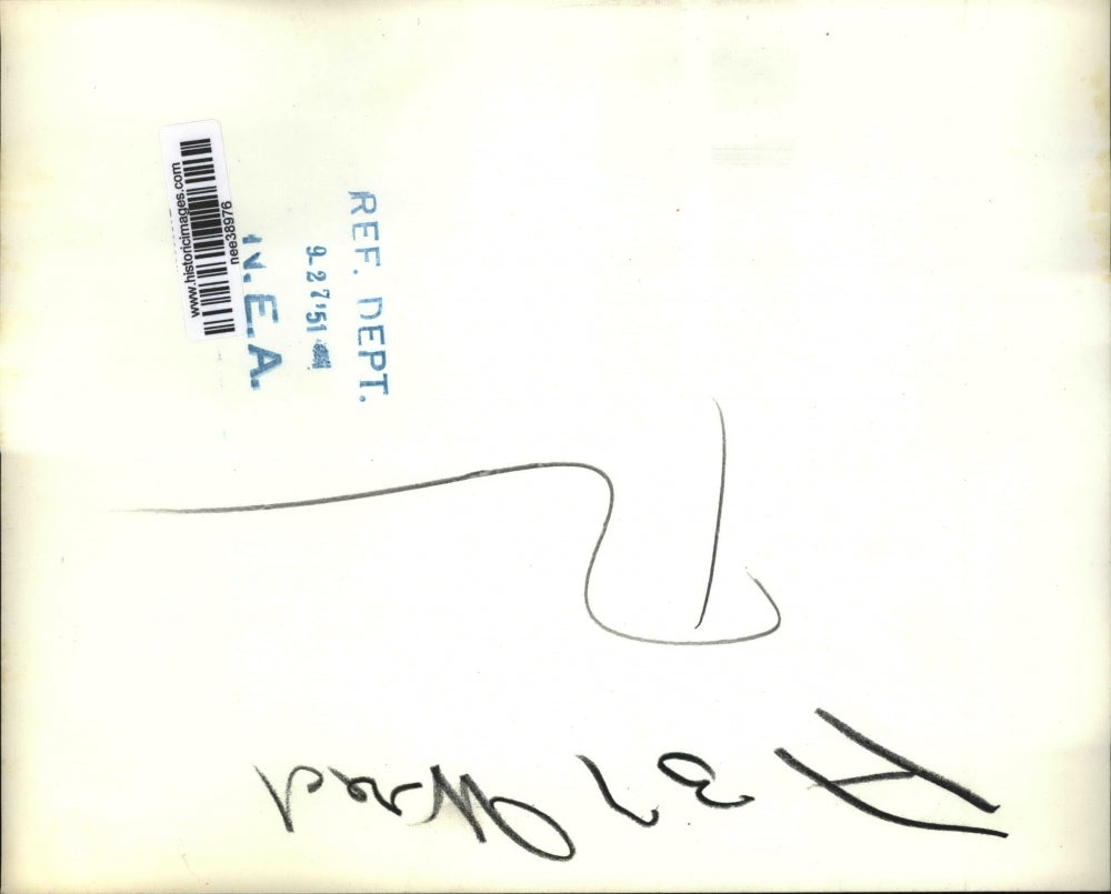 1951 Press Photo of the scene where a light plane crashed into a house in Temple