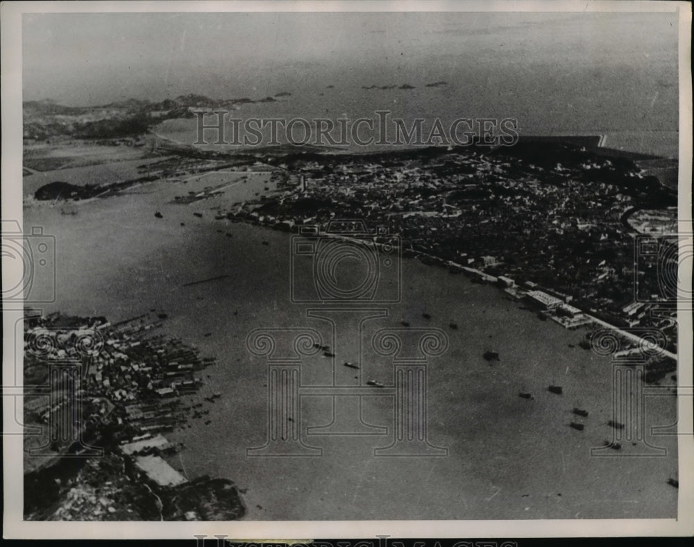 1936 Press Photo Areal view of the Pan American Airways' Terminous - nee39795