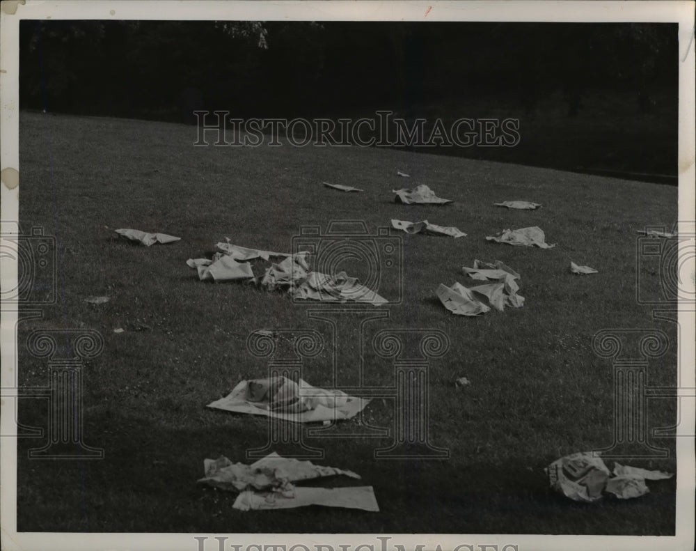 1951 Press Photo Lower Blvd. between Superior & Wade Park Aves. - nee40317