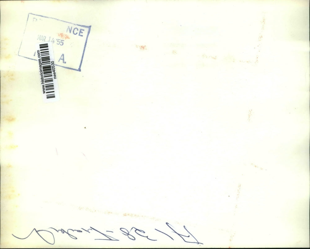 1955 Press Photo Driver Fred Coates Survives Truck Wreck in North Royalton