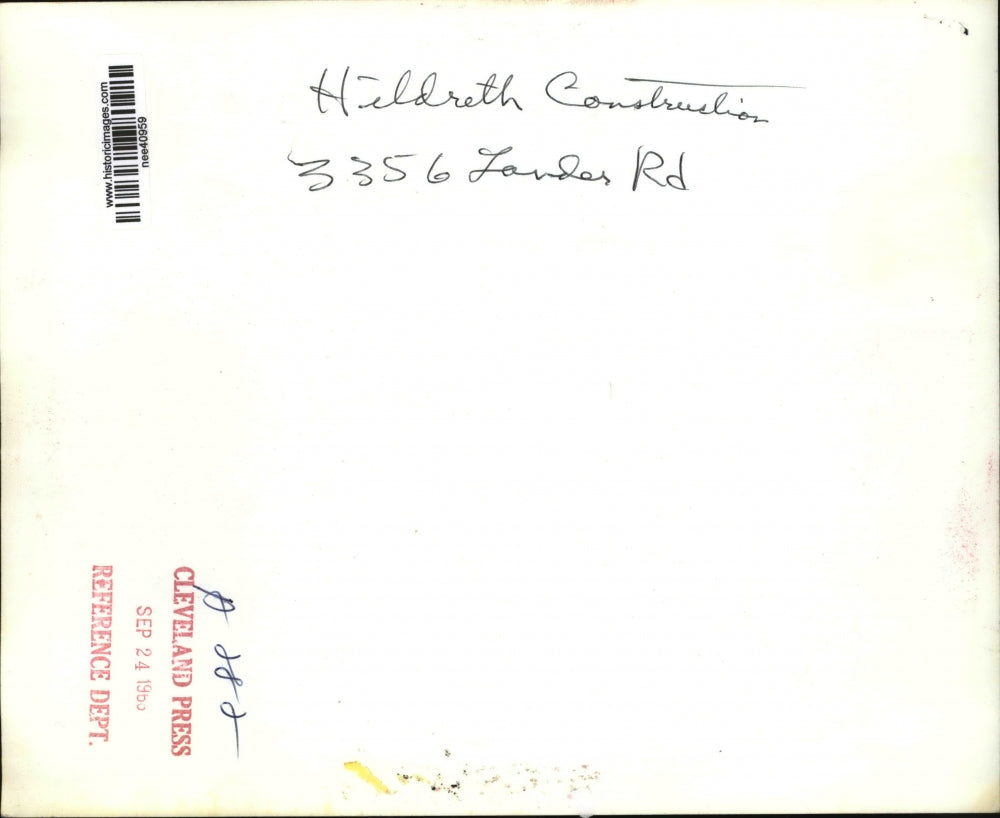 1955 Press Photo Hildreth Construction 3356 Lander Road