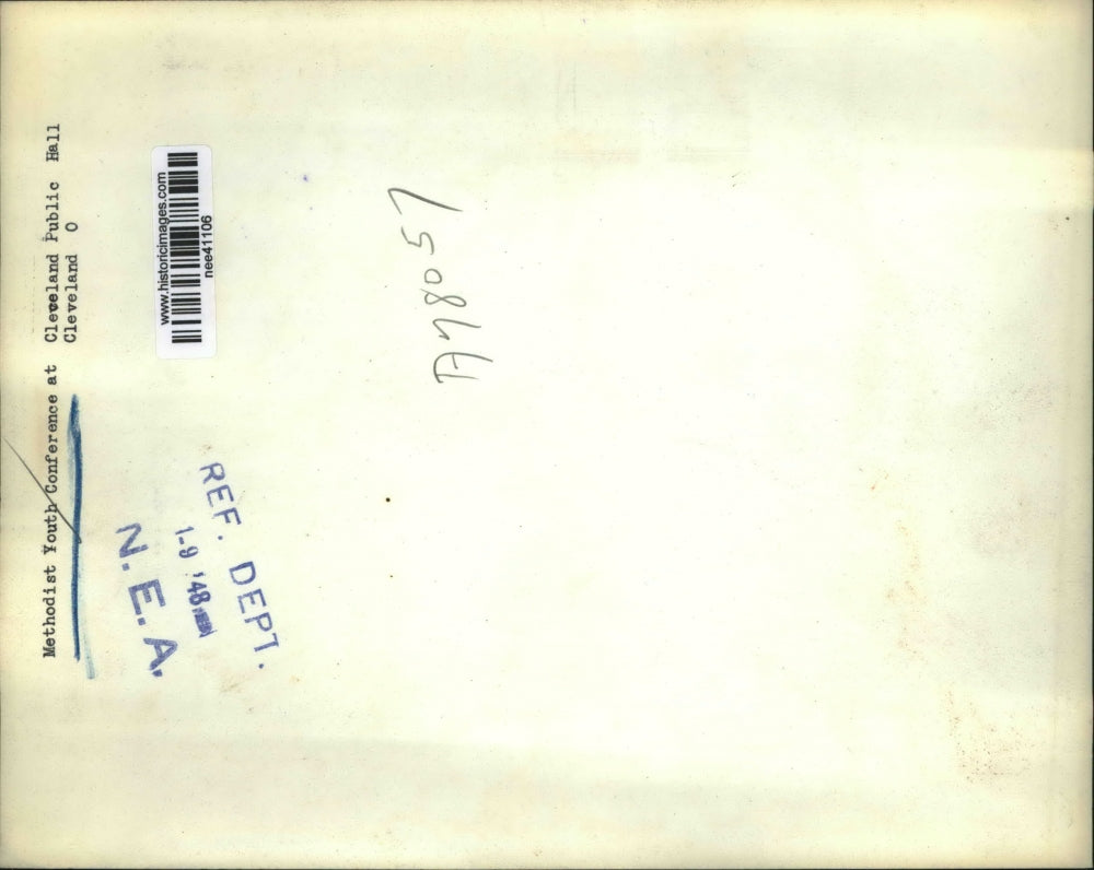 1948 Press Photo Cleveland Public hall Methodist Youth Conference - nee41106