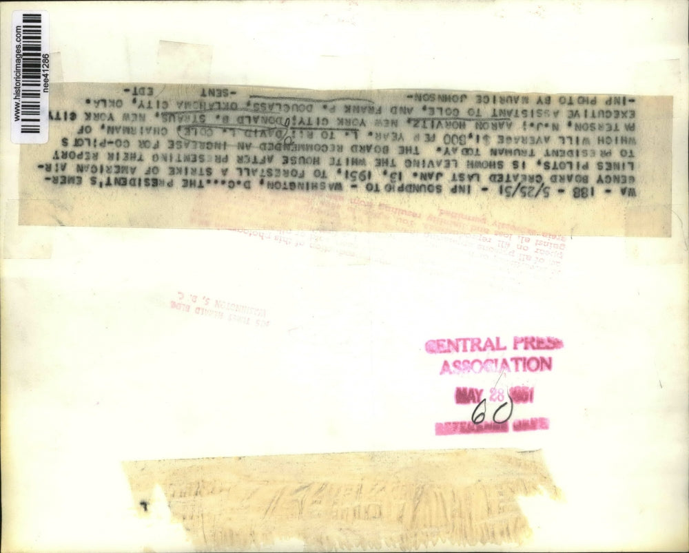 1951 Press Photo David L. Cole, Aaron Horvitz, Donald B. Straus, Frank P.