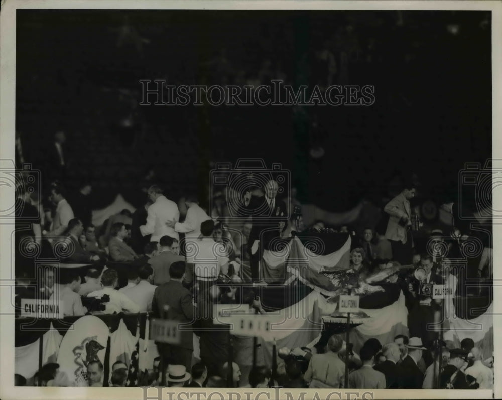 1940 Press Photo Democratic National Convention, Chicago - nee41370