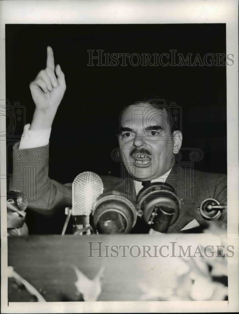 Load image into Gallery viewer, 1944 Press Photo Governor Thomas E. Dewey Gives Address Philadelphia - nee41736
