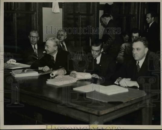 1939 Press Photo Presenting the Government's case against Harry Bridges.