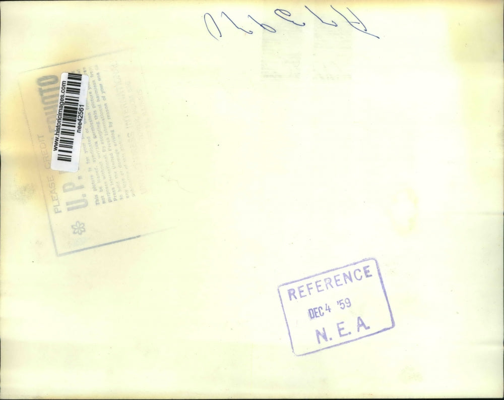 1959 Press Photo Secy of State Christian Harter fires back at Dean Acheson