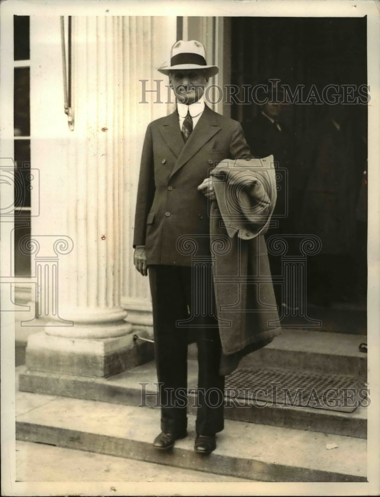1933 Press Photo Wash. DC William Gibbs McAdoo visits Presidnet Roosevelt.