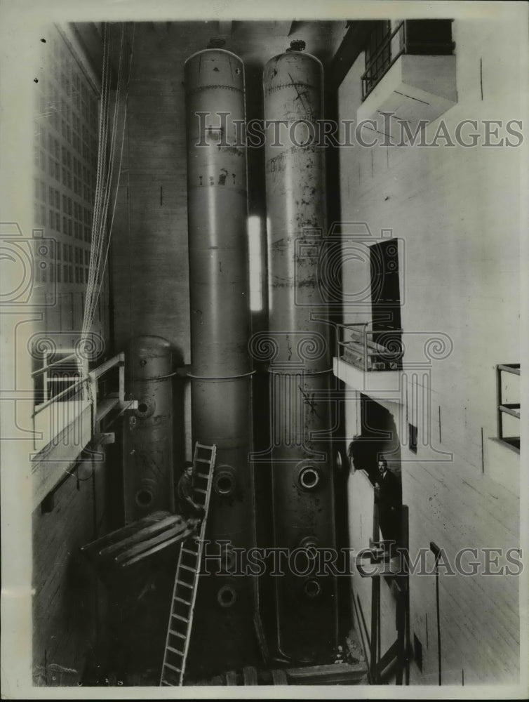1934 Press Photo California Institute of Technology tank test pumps - nee42827