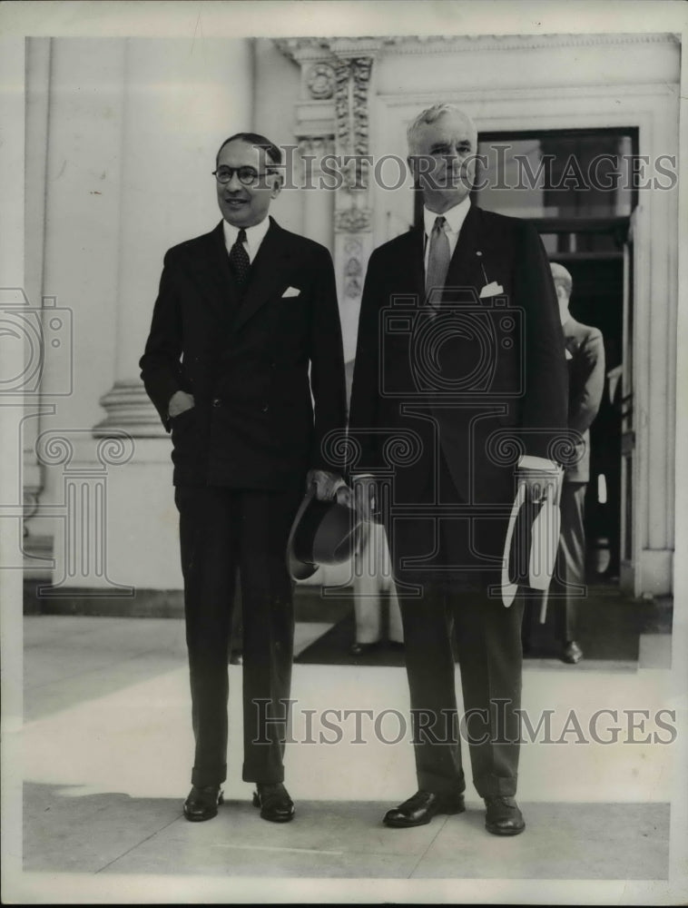 Load image into Gallery viewer, 1934 Press Photo Washington- President elect Dr. Alfonso Lopez of Columbia.
