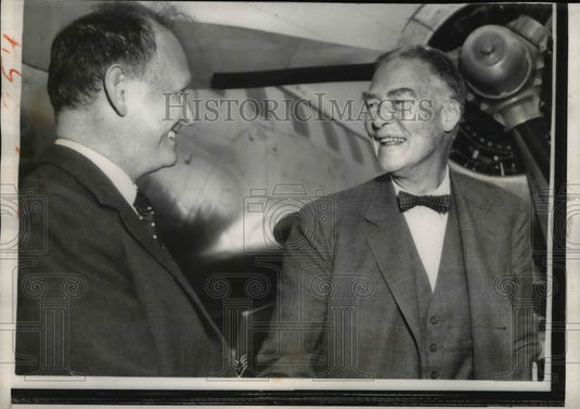 1959 Press Photo Sec of State Christian Herter, Douglas Dillon in South Carolina