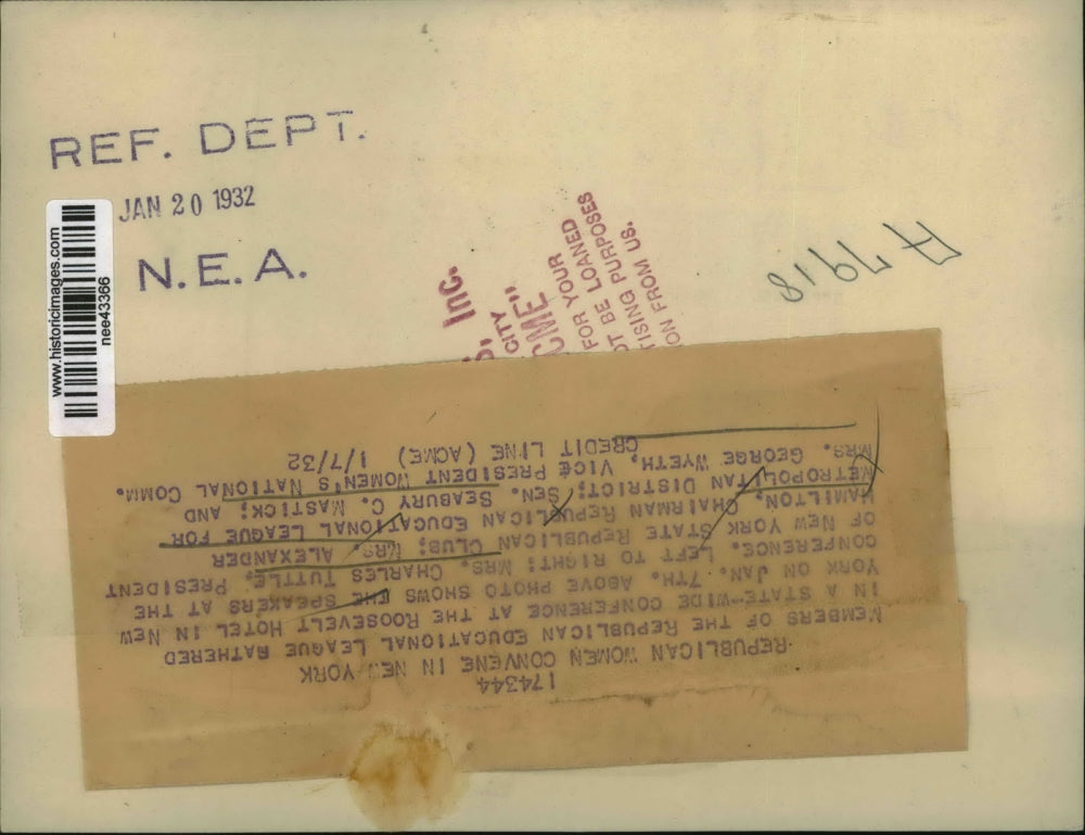 1932 Press Photo Mrs. Charles Tuttle,Mrs. Alexander Hamilton, Sen. Seabury